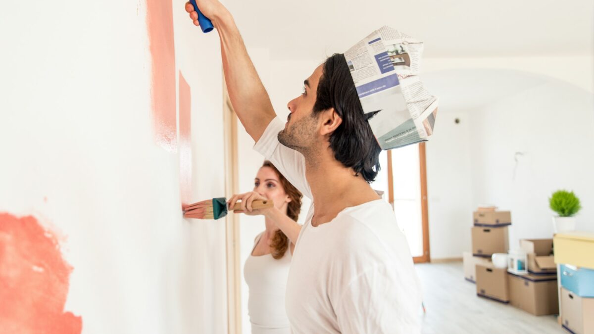 Couple moving into new house