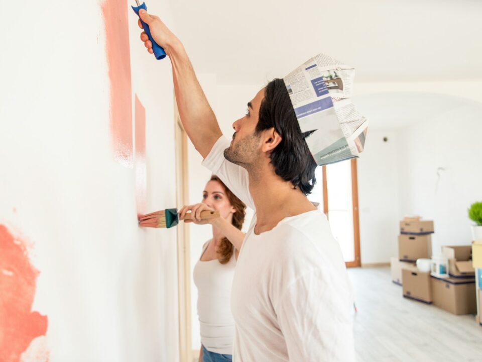 Couple moving into new house